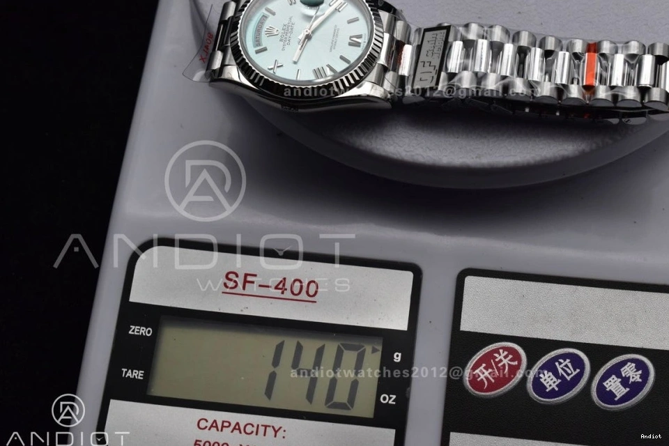 Bracelet on Edition (Gain V5 Weight) vr3255 Light Roman SS 36 904L Best DayDate Steel Dial President Blue QF 0308